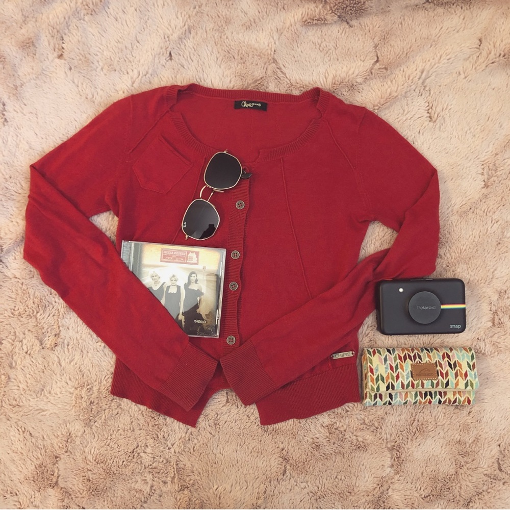 Red vintage cardigan